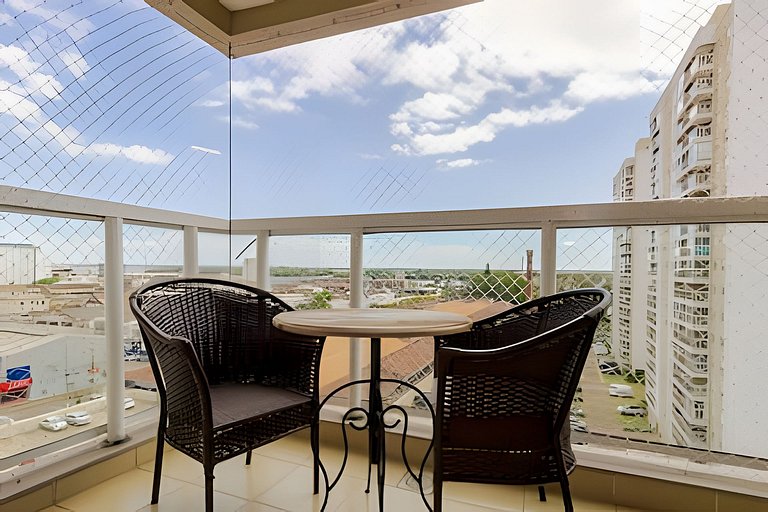 Apartamento com três quartos e ar-condicionado