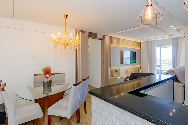 Apartamento com três quartos e ar-condicionado