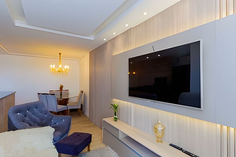 Apartamento com três quartos e ar-condicionado