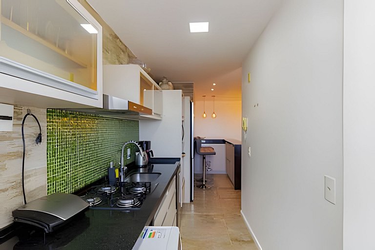 Apartamento com três quartos e ar-condicionado