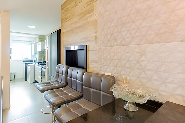 Apartamento com três quartos e ar-condicionado