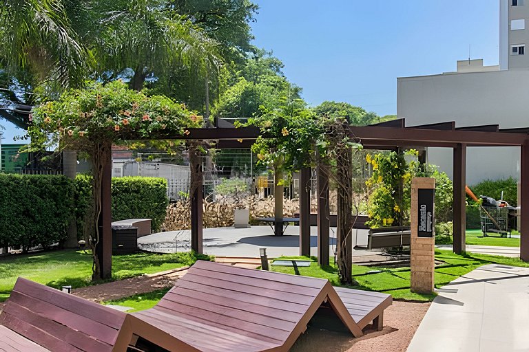 Apartamento com três quartos e ar-condicionado