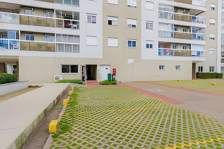 Apartamento com três quartos e ar-condicionado
