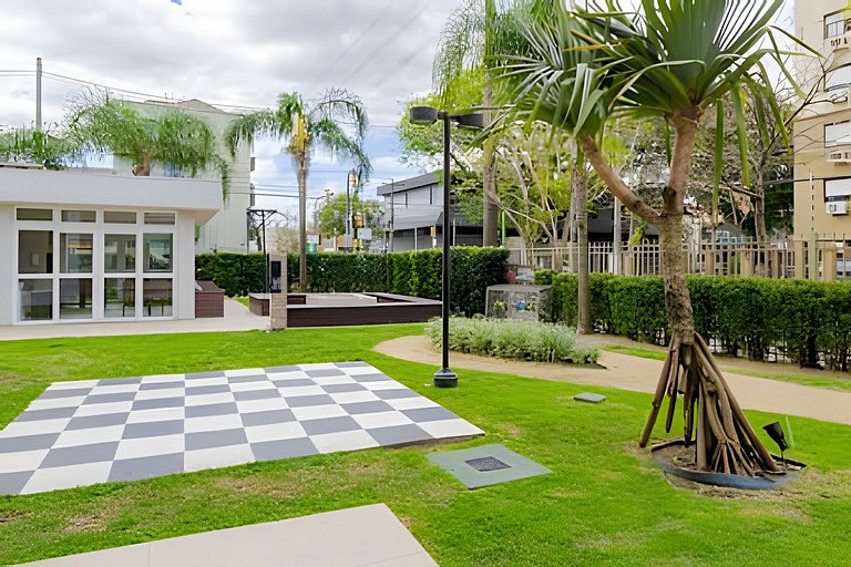 Apartamento com três quartos e ar-condicionado